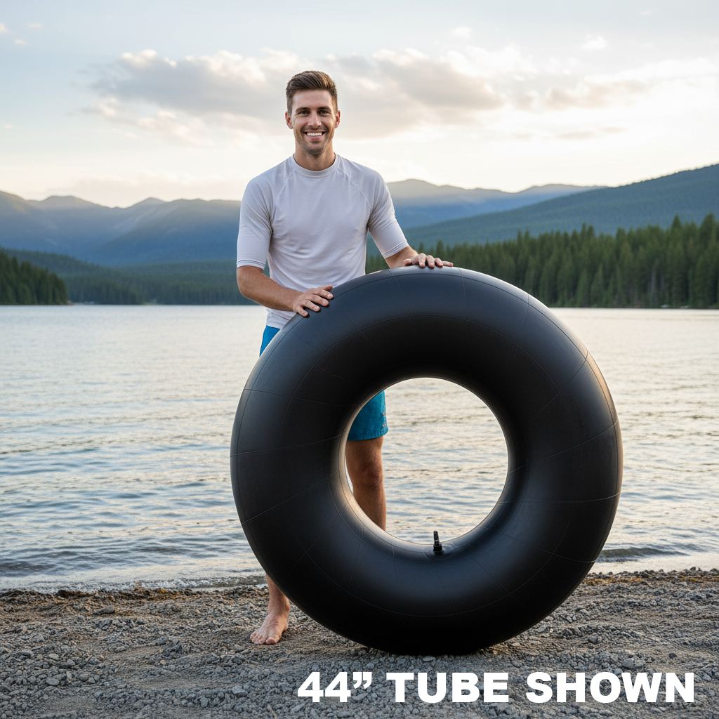 Bradley heavy duty TWO (2) PACK 44" #85146 butyl rubber innertubes for sledding; Inner tubes for pool closing and for floating on the river. Whitewater and inflatable sled for snow
