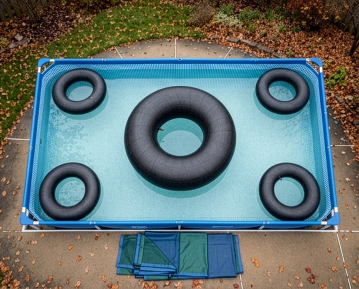 Bradley heavy duty TWO (2) PACK 44" #85146 butyl rubber innertubes for sledding; Inner tubes for pool closing and for floating on the river. Whitewater and inflatable sled for snow