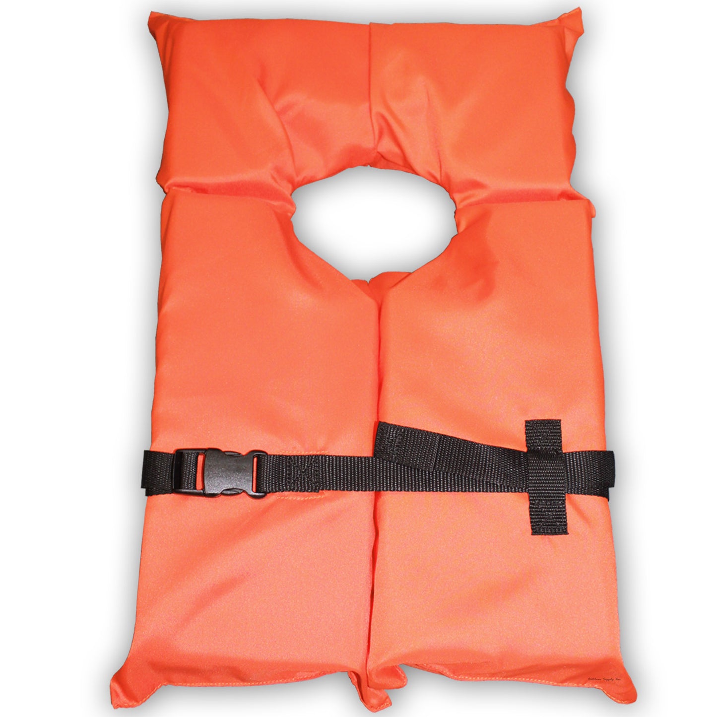 4 Pack Coast Guard approved life jackets for adults.  High visibility color Type II keyhole life vest in classic May West style. Compliance flotation device