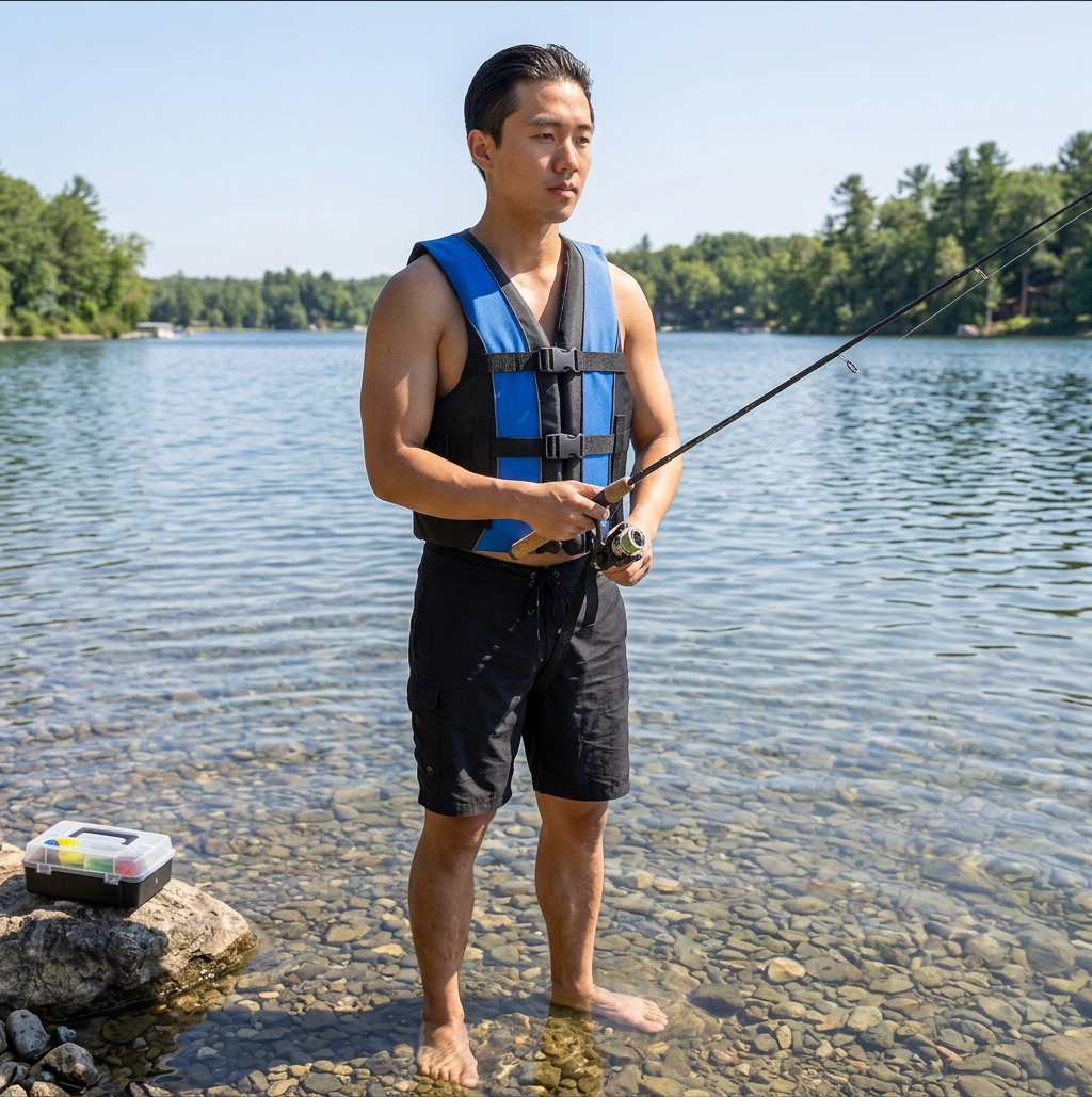 Hardcore life jacket paddle vest; Coast Guard approved Type III PFD life vest flotation device; Jet ski, wakeboard, kayak; Ideal extra life jacket for your pontoon boat w/ Leg Strap