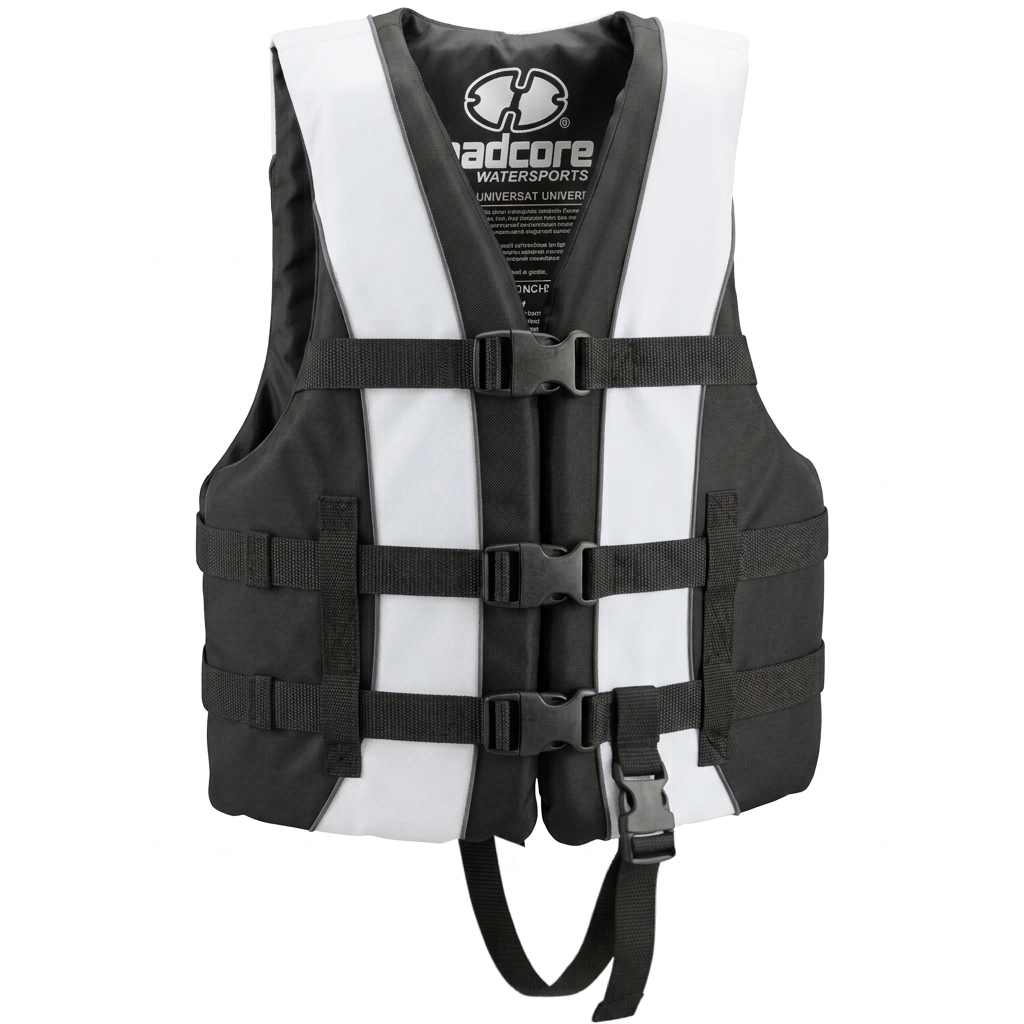 Hardcore life jacket paddle vest; Coast Guard approved Type III PFD life vest flotation device; Jet ski, wakeboard, kayak; Ideal extra life jacket for your pontoon boat w/ Leg Strap