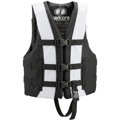 Hardcore life jacket paddle vest; Coast Guard approved Type III PFD life vest flotation device; Jet ski, wakeboard, kayak; Ideal extra life jacket for your pontoon boat w/ Leg Strap