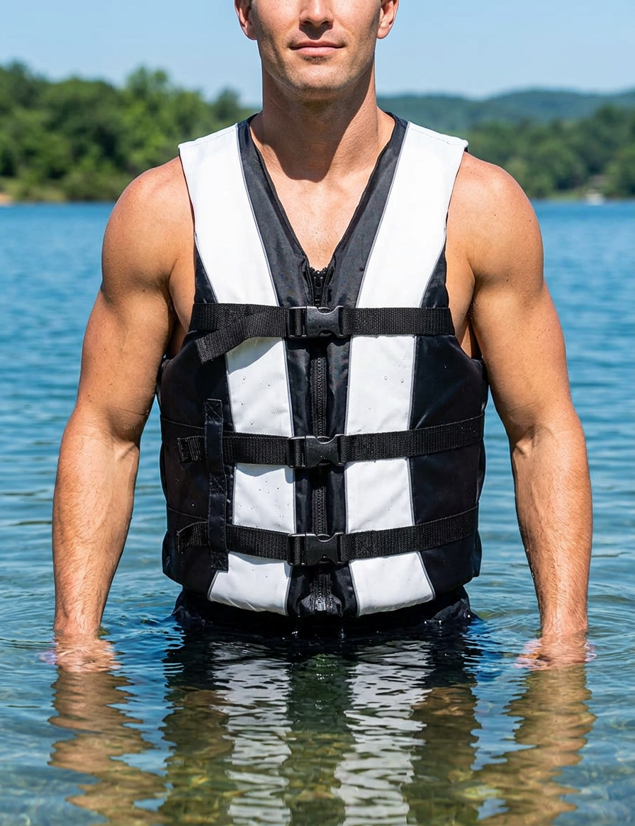 Hardcore Life Jacket Paddle Vest; Coast Guard Approved Type III PFD Life Vest Flotation Device; Jet ski, Wakeboard, Kayak; Ideal Extra Life Jacket for Your Pontoon Boat