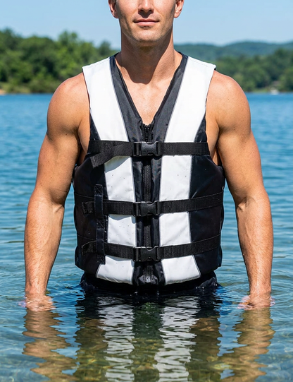 Hardcore Life Jacket Paddle Vest; Coast Guard Approved Type III PFD Life Vest Flotation Device; Jet ski, Wakeboard, Kayak; Ideal Extra Life Jacket for Your Pontoon Boat