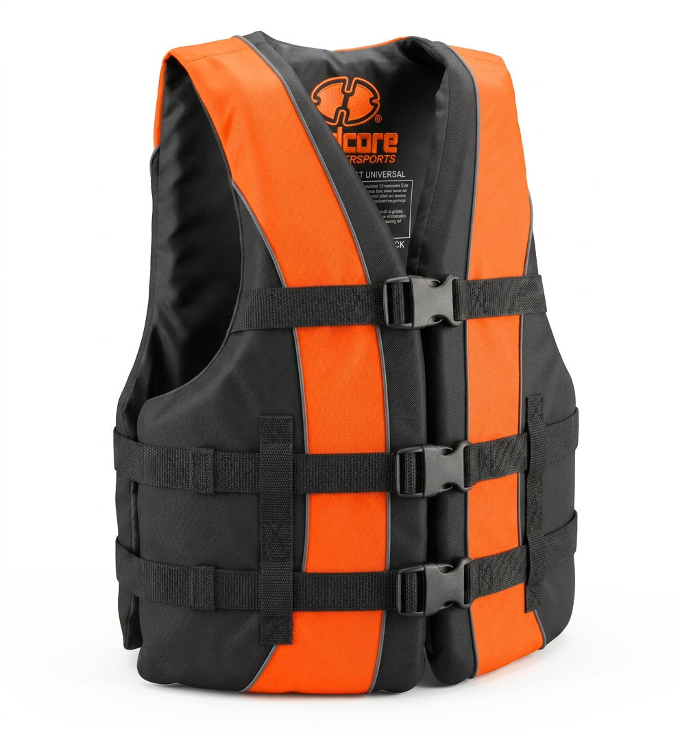Hardcore Life Jacket Paddle Vest; Coast Guard Approved Type III PFD Life Vest Flotation Device; Jet ski, Wakeboard, Kayak; Ideal Extra Life Jacket for Your Pontoon Boat
