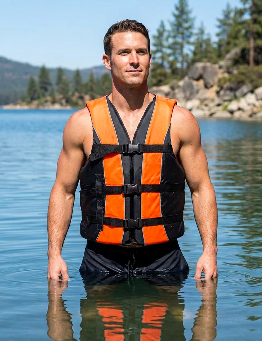 Hardcore Life Jacket Paddle Vest; Coast Guard Approved Type III PFD Life Vest Flotation Device; Jet ski, Wakeboard, Kayak; Ideal Extra Life Jacket for Your Pontoon Boat