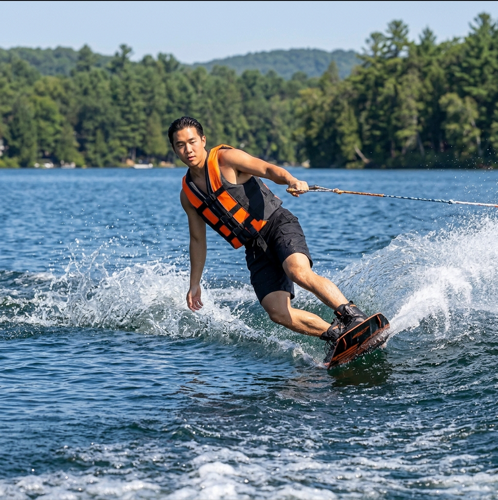 Hardcore life jacket paddle vest; Coast Guard approved Type III PFD life vest flotation device; Jet ski, wakeboard, kayak; Ideal extra life jacket for your pontoon boat w/ Leg Strap