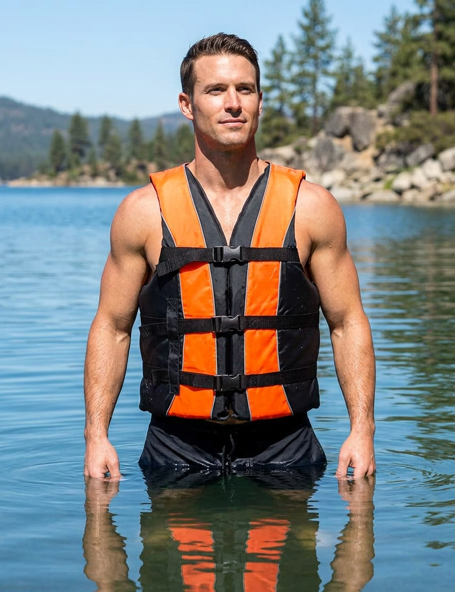 Hardcore Life Jacket Paddle Vest; Coast Guard Approved Type III PFD Life Vest Flotation Device; Jet ski, Wakeboard, Kayak; Ideal Extra Life Jacket for Your Pontoon Boat