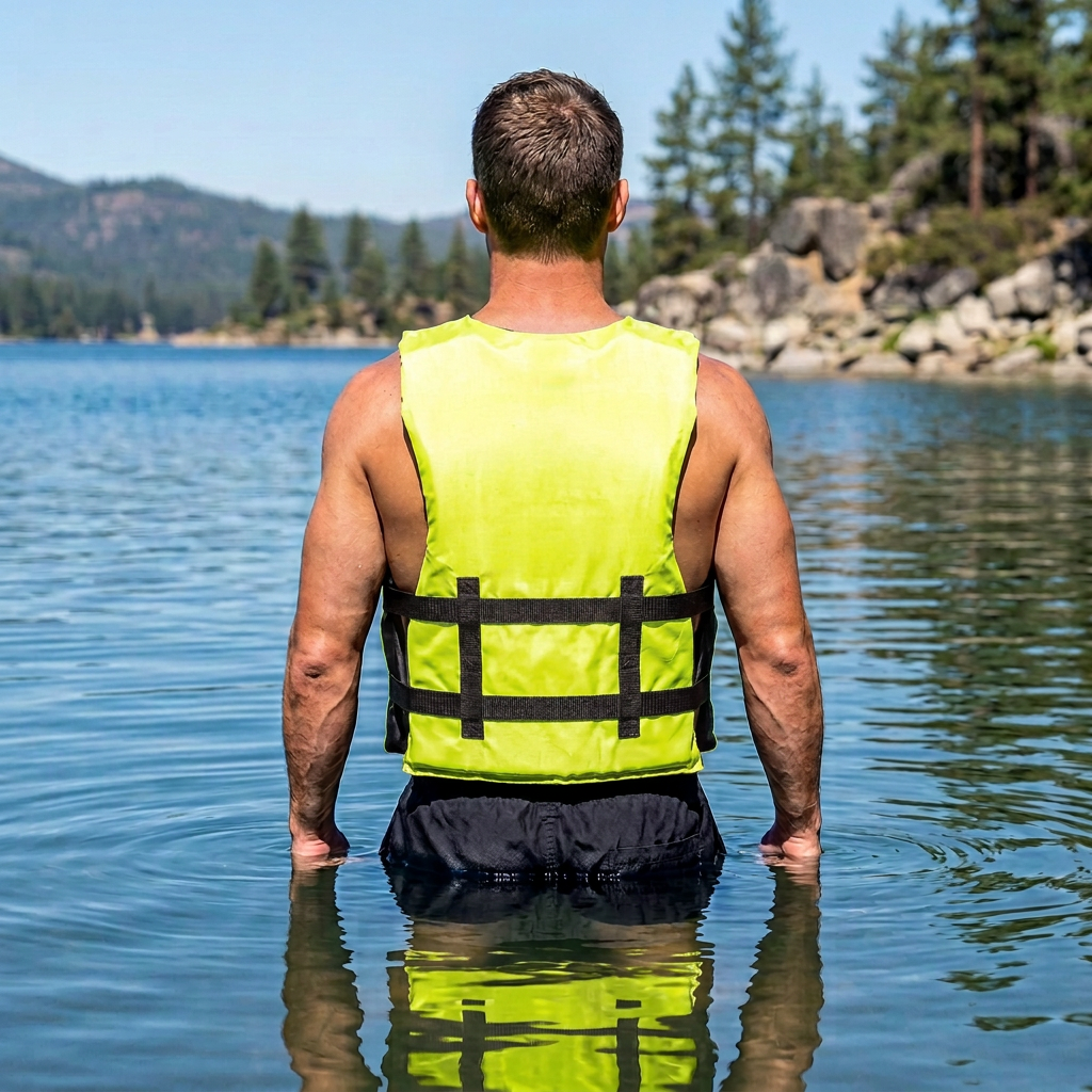 Hardcore Life Jacket Paddle Vest; Coast Guard Approved Type III PFD Life Vest Flotation Device; Jet ski, Wakeboard, Kayak; Ideal Extra Life Jacket for Your Pontoon Boat