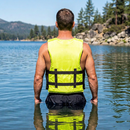 Hardcore Life Jacket Paddle Vest; Coast Guard Approved Type III PFD Life Vest Flotation Device; Jet ski, Wakeboard, Kayak; Ideal Extra Life Jacket for Your Pontoon Boat