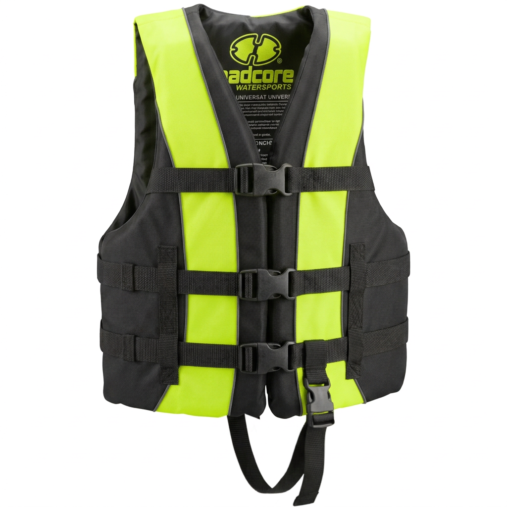 Hardcore life jacket paddle vest; Coast Guard approved Type III PFD life vest flotation device; Jet ski, wakeboard, kayak; Ideal extra life jacket for your pontoon boat w/ Leg Strap
