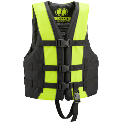 Hardcore life jacket paddle vest; Coast Guard approved Type III PFD life vest flotation device; Jet ski, wakeboard, kayak; Ideal extra life jacket for your pontoon boat w/ Leg Strap