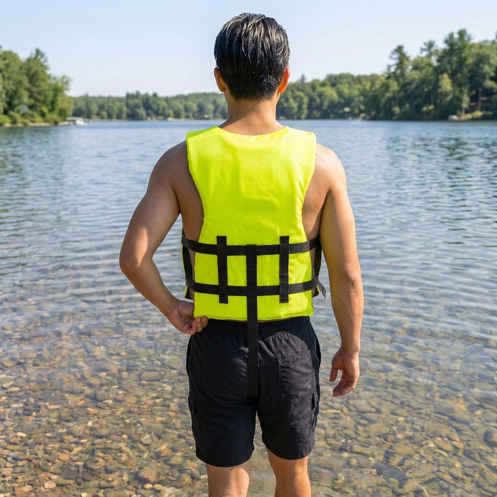 Hardcore life jacket paddle vest; Coast Guard approved Type III PFD life vest flotation device; Jet ski, wakeboard, kayak; Ideal extra life jacket for your pontoon boat w/ Leg Strap