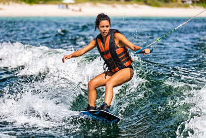 Hardcore Water Sports Premium Neo/Poly Life Jacket | USCG Approved Type III Life Vest for Waterskiing, Boating, Wakeboarding, Canoeing, Tubing