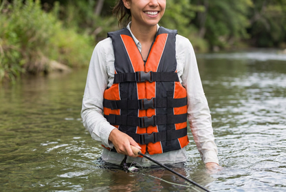 Hardcore Water Sports Premium Neo/Poly Life Jacket | USCG Approved Type III Life Vest for Waterskiing, Boating, Wakeboarding, Canoeing, Tubing