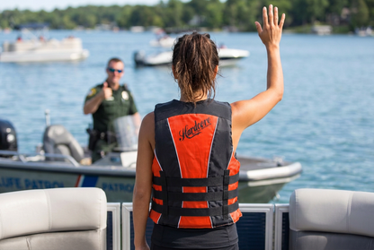 Hardcore Water Sports Premium Neo/Poly Life Jacket | USCG Approved Type III Life Vest for Waterskiing, Boating, Wakeboarding, Canoeing, Tubing