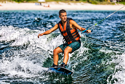 Hardcore Water Sports Premium Neo/Poly Life Jacket | USCG Approved Type III Life Vest for Waterskiing, Boating, Wakeboarding, Canoeing, Tubing