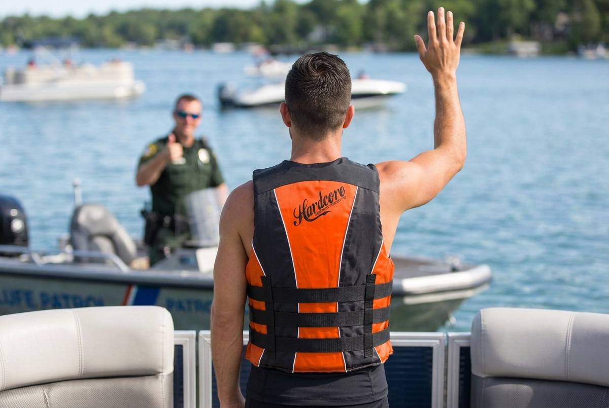 Hardcore Water Sports Premium Neo/Poly Life Jacket | USCG Approved Type III Life Vest for Waterskiing, Boating, Wakeboarding, Canoeing, Tubing