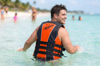 Hardcore Water Sports Premium Neo/Poly Life Jacket | USCG Approved Type III Life Vest for Waterskiing, Boating, Wakeboarding, Canoeing, Tubing