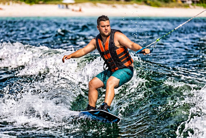 Hardcore Water Sports Premium Neo/Poly Life Jacket | USCG Approved Type III Life Vest for Waterskiing, Boating, Wakeboarding, Canoeing, Tubing