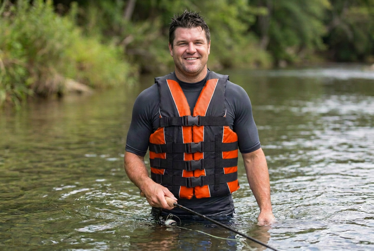 Hardcore Water Sports Premium Neo/Poly Life Jacket | USCG Approved Type III Life Vest for Waterskiing, Boating, Wakeboarding, Canoeing, Tubing