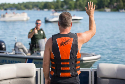 Hardcore Water Sports Premium Neo/Poly Life Jacket | USCG Approved Type III Life Vest for Waterskiing, Boating, Wakeboarding, Canoeing, Tubing