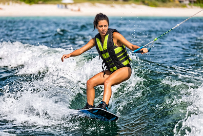 Hardcore Water Sports Premium Neo/Poly Life Jacket | USCG Approved Type III Life Vest for Waterskiing, Boating, Wakeboarding, Canoeing, Tubing