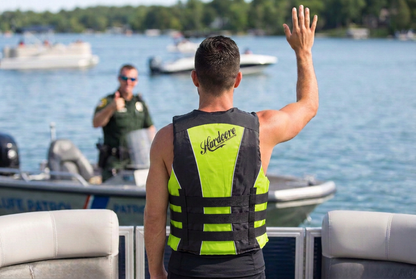 Hardcore Water Sports Premium Neo/Poly Life Jacket | USCG Approved Type III Life Vest for Waterskiing, Boating, Wakeboarding, Canoeing, Tubing