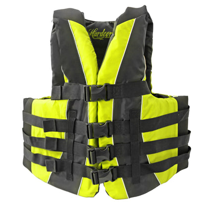 Hardcore Water Sports Premium Neo/Poly Life Jacket | USCG Approved Type III Life Vest for Waterskiing, Boating, Wakeboarding, Canoeing, Tubing