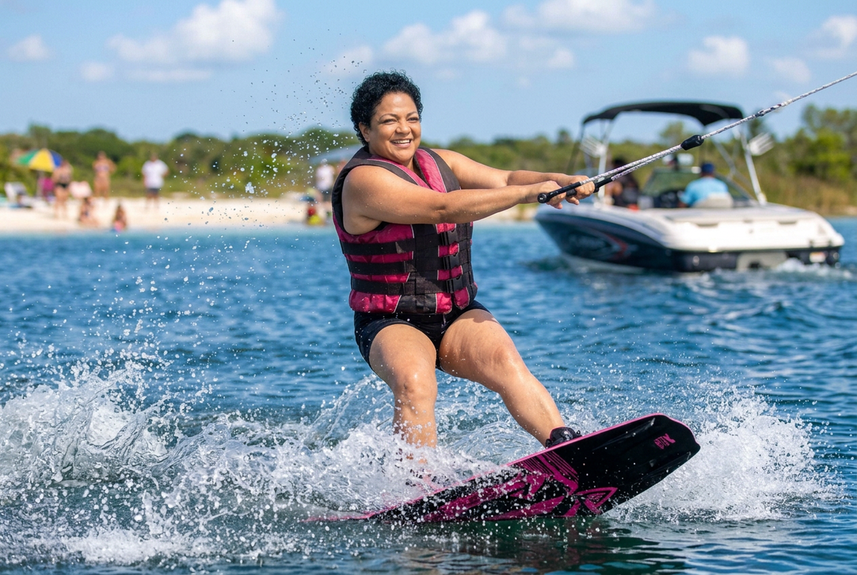 Hardcore Water Sports Premium Neo/Poly Life Jacket | USCG Approved Type III Life Vest for Waterskiing, Boating, Wakeboarding, Canoeing, Tubing