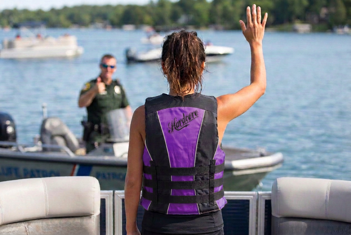 Hardcore Water Sports Premium Neo/Poly Life Jacket | USCG Approved Type III Life Vest for Waterskiing, Boating, Wakeboarding, Canoeing, Tubing