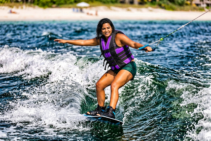 Hardcore Water Sports Premium Neo/Poly Life Jacket | USCG Approved Type III Life Vest for Waterskiing, Boating, Wakeboarding, Canoeing, Tubing