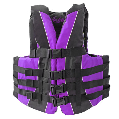 Hardcore Water Sports Premium Neo/Poly Life Jacket | USCG Approved Type III Life Vest for Waterskiing, Boating, Wakeboarding, Canoeing, Tubing