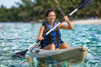 Hardcore Water Sports Premium Neo/Poly Life Jacket | USCG Approved Type III Life Vest for Waterskiing, Boating, Wakeboarding, Canoeing, Tubing