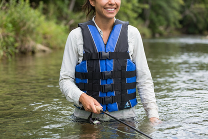 Hardcore Water Sports Premium Neo/Poly Life Jacket | USCG Approved Type III Life Vest for Waterskiing, Boating, Wakeboarding, Canoeing, Tubing