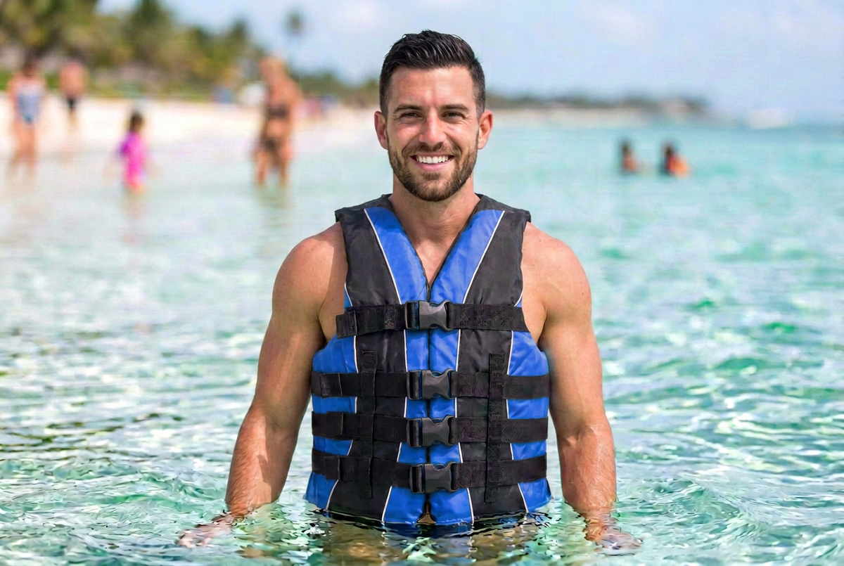 Hardcore Water Sports Premium Neo/Poly Life Jacket | USCG Approved Type III Life Vest for Waterskiing, Boating, Wakeboarding, Canoeing, Tubing