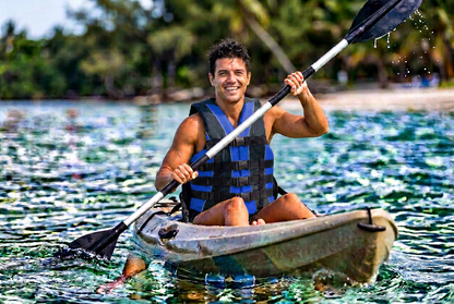 Hardcore Water Sports Premium Neo/Poly Life Jacket | USCG Approved Type III Life Vest for Waterskiing, Boating, Wakeboarding, Canoeing, Tubing
