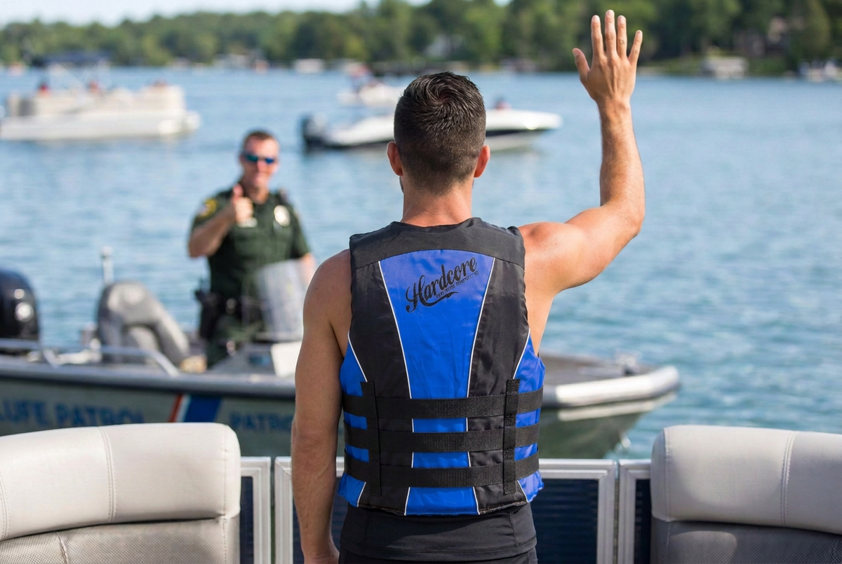Hardcore Water Sports Premium Neo/Poly Life Jacket | USCG Approved Type III Life Vest for Waterskiing, Boating, Wakeboarding, Canoeing, Tubing