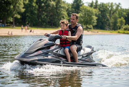 Hardcore Water Sports Premium Neo/Poly Life Jacket | USCG Approved Type III Life Vest for Waterskiing, Boating, Wakeboarding, Canoeing, Tubing