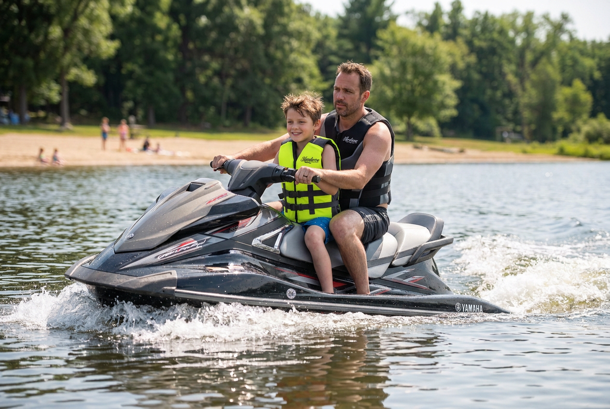 Hardcore Water Sports Premium Neo/Poly Life Jacket | USCG Approved Type III Life Vest for Waterskiing, Boating, Wakeboarding, Canoeing, Tubing