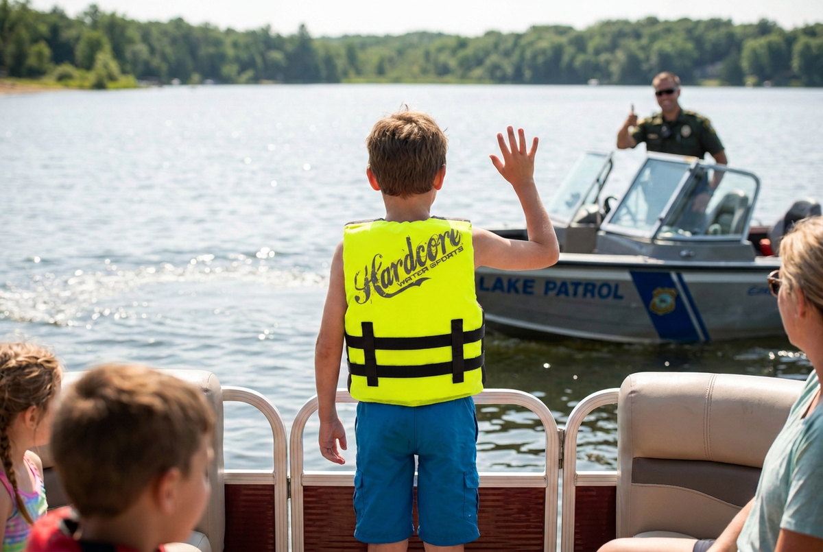 Hardcore Water Sports Premium Neo/Poly Life Jacket | USCG Approved Type III Life Vest for Waterskiing, Boating, Wakeboarding, Canoeing, Tubing