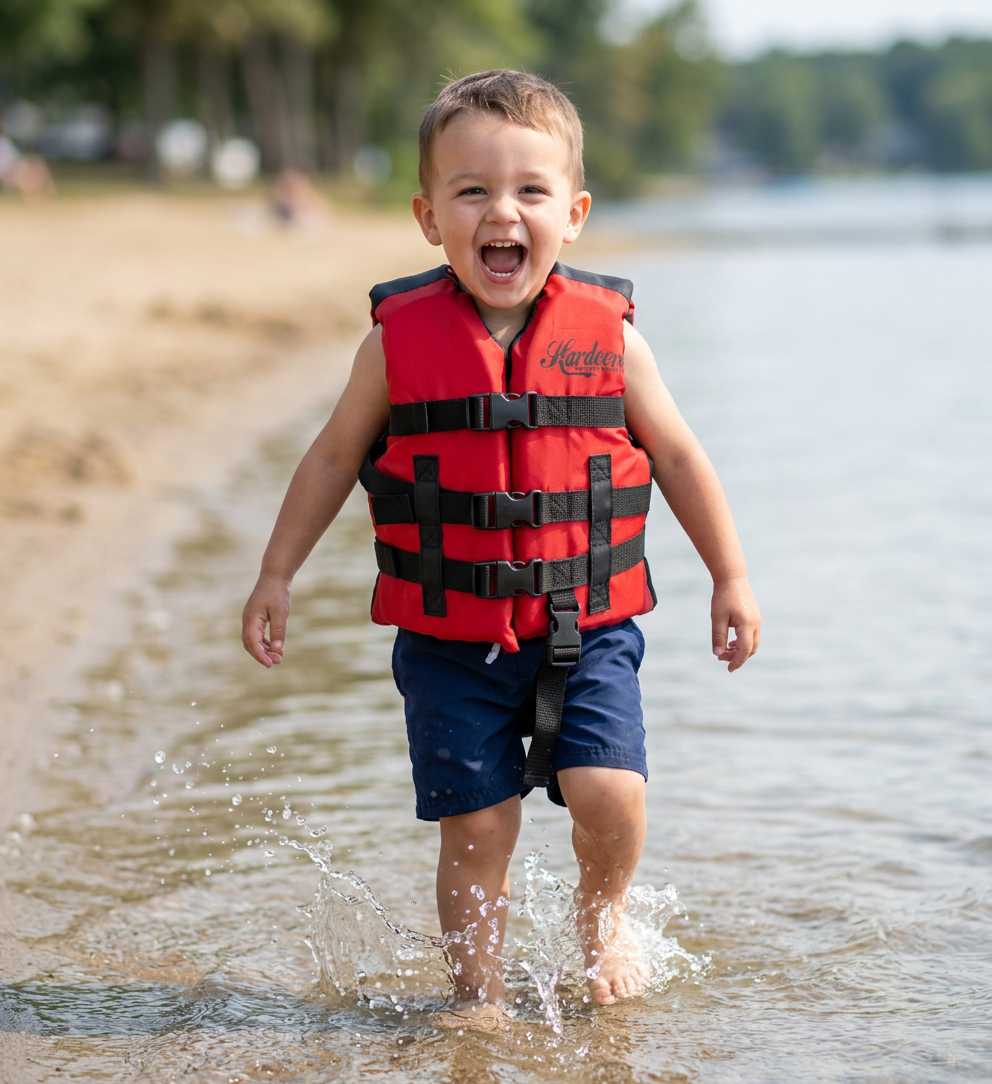 Hardcore Water Sports Premium Neo/Poly Life Jacket | USCG Approved Type III Life Vest for Waterskiing, Boating, Wakeboarding, Canoeing, Tubing