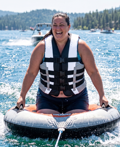 High-Performance Hardcore Adult Life Vest | USCG Approved Safety Flotation Device for Water Sports, Boating, and Outdoor Adventures | Fully Enclosed and Designed for Max Visibility