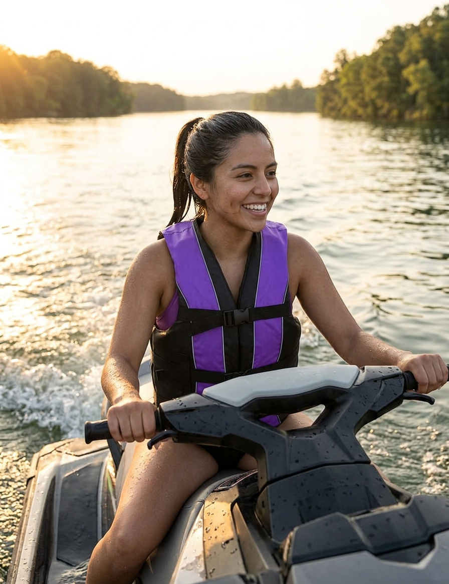 Hardcore Life Jacket Paddle Vest; Coast Guard Approved Type III PFD Life Vest Flotation Device; Jet ski, Wakeboard, Kayak; Ideal Extra Life Jacket for Your Pontoon Boat