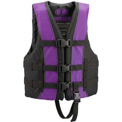 Hardcore life jacket paddle vest; Coast Guard approved Type III PFD life vest flotation device; Jet ski, wakeboard, kayak; Ideal extra life jacket for your pontoon boat w/ Leg Strap