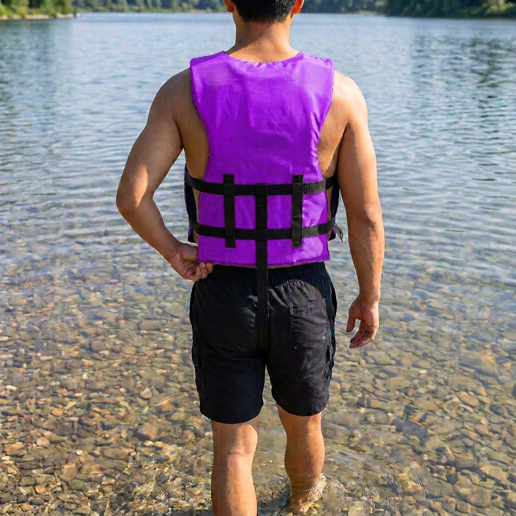 Hardcore life jacket paddle vest; Coast Guard approved Type III PFD life vest flotation device; Jet ski, wakeboard, kayak; Ideal extra life jacket for your pontoon boat w/ Leg Strap