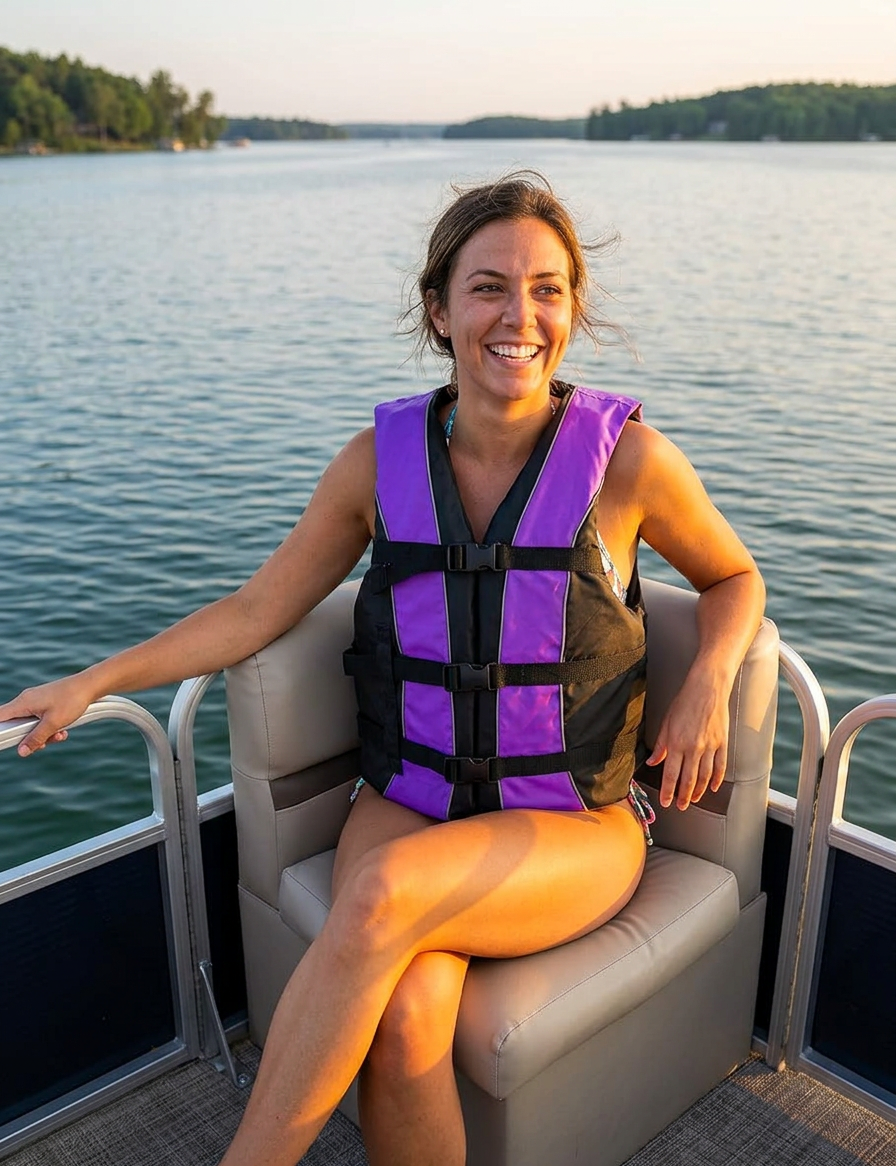 Hardcore Life Jacket Paddle Vest; Coast Guard Approved Type III PFD Life Vest Flotation Device; Jet ski, Wakeboard, Kayak; Ideal Extra Life Jacket for Your Pontoon Boat