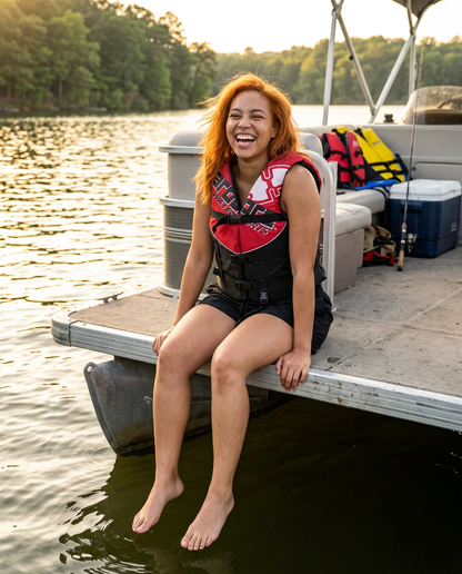 Hardcore USCG Type III Life Jacket PFD for Adults & Kids | Durable, Comfortable Ski Vest with Leg Strap for Watersports, Boating, Tubing & Enhanced Safety on the Water