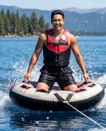 Hardcore USCG Type III Life Jacket PFD for Adults & Kids | Durable, Comfortable Ski Vest with Leg Strap for Watersports, Boating, Tubing & Enhanced Safety on the Water
