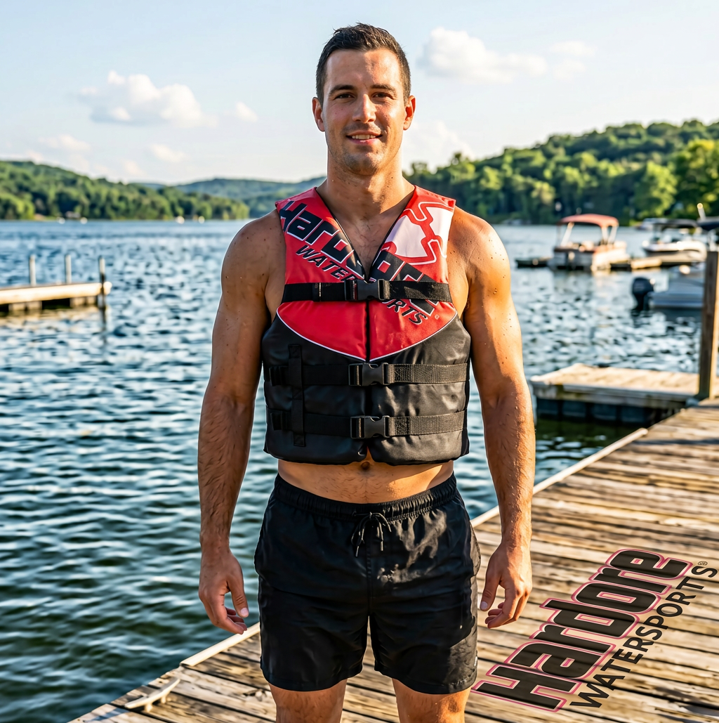 Hardcore Coast Guard Type III PFD for Youth Child Teen Adult; Life Vest Flotation Device; Life Jacket Paddle Vest for Big Kids, Jet ski, Wakeboard, Hardshell Kayak Life Jacket